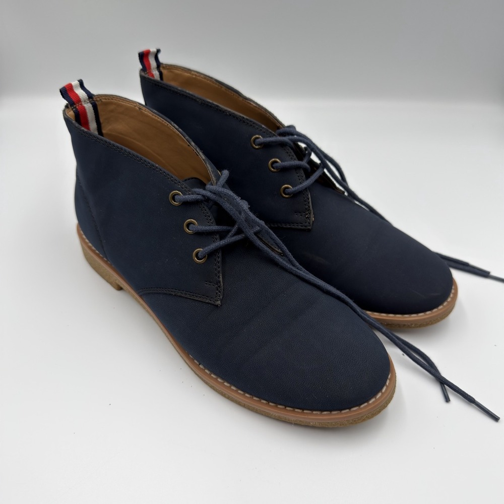 Tommy Hilfiger Blue Suede Womens Boots Size 7 TWBENAY-SS Chukka